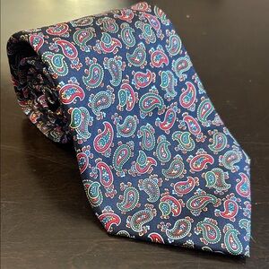 Hemley Multicolor Paisley 100% Silk Tie
